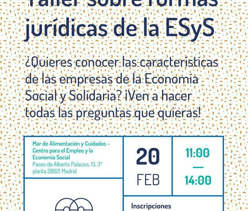 Taller sobre formas jurídicas de la economía social y solidaria