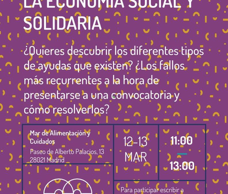 Ayudas a las entidades de la Economía Social y Solidaria