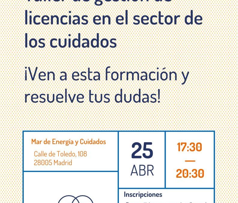 Formación de gestión de licencias de actividad en el sector de los cuidados