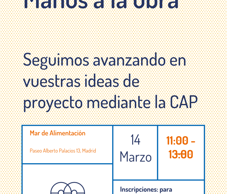 Manos a la obra: avanzando ideas y proyectos