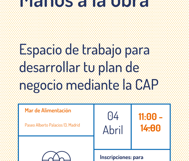 Taller: ¡Manos a la obra!