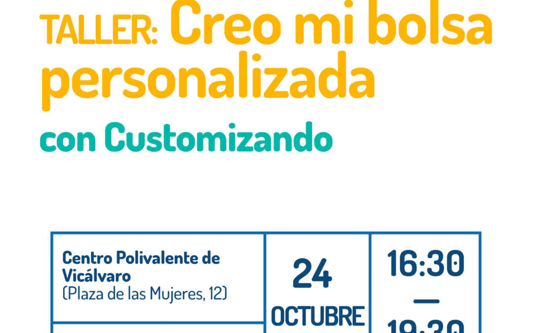 Taller “Creo mi bolsa personalizada” en la Semana de la Moda Sostenible