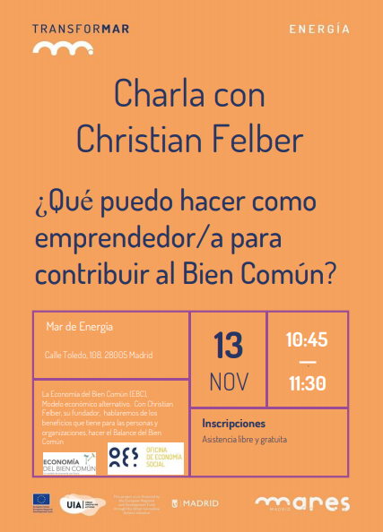 Charla con Christian Felber: ¿Qué puedo hacer como emprendedor/a para contribuir al Bien Común?