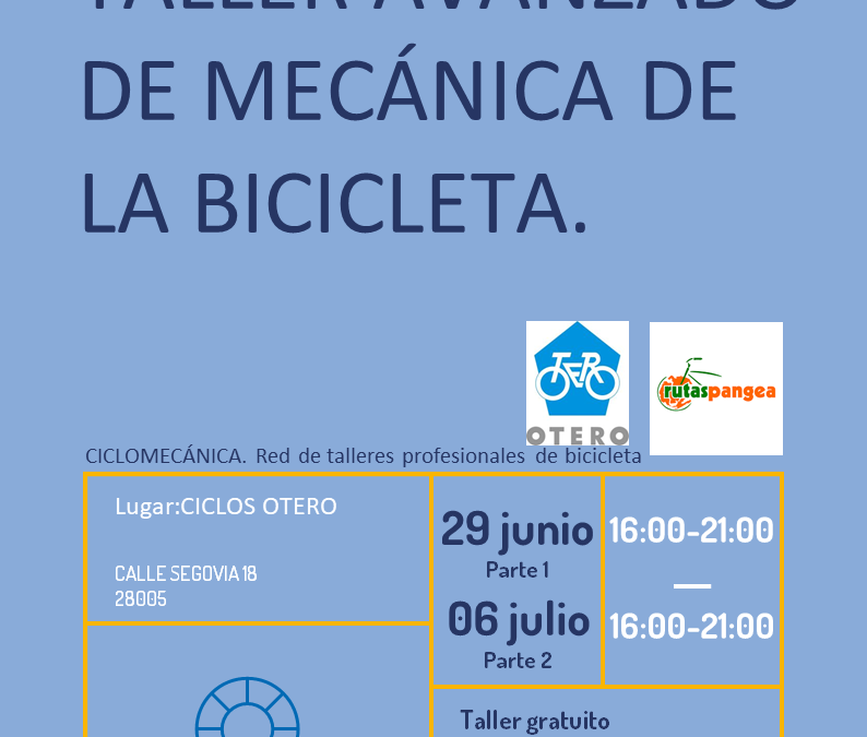 Taller avanzado de mecánica de la bicicleta
