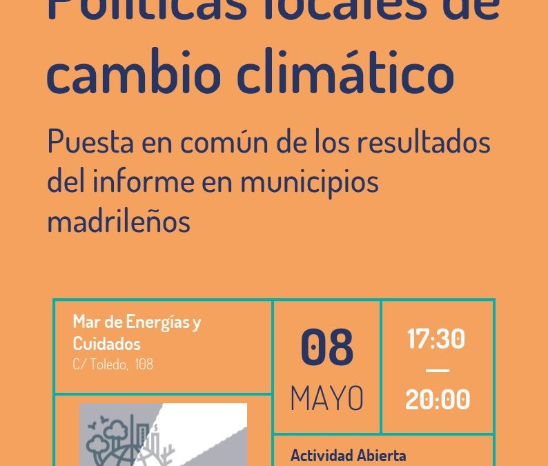 Presentación del informe de políticas locales de cambio climático