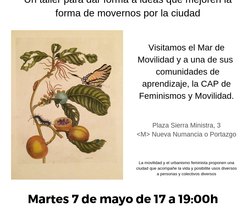 CAP Feminismos y Movilidad. Plasmando el feminismo en calles, plazas, herramientas y formas de movernos