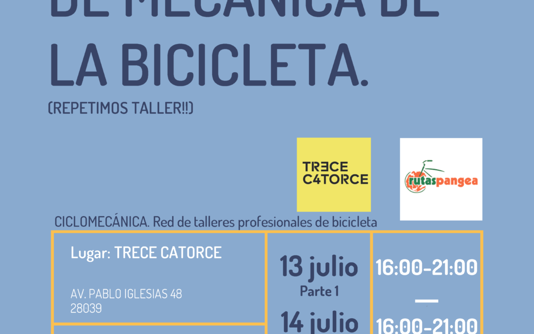 Taller avanzado de mecánica de la bicicleta