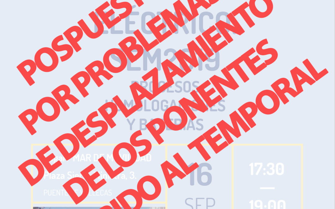 POSPUESTO!!! —— Conversión de vehículos a eléctrico. SEM 2019