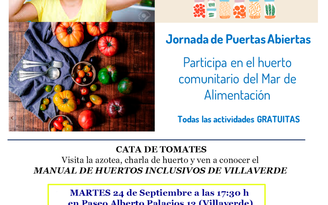 Jornada de puertas abiertas: participa en el huerto comunitario del Mar de Alimentación