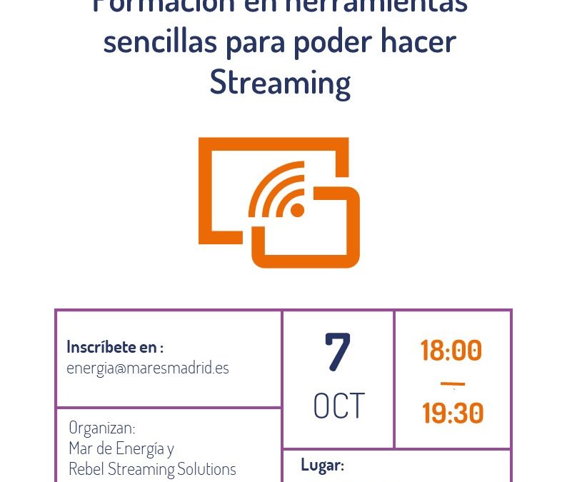 Herramientas sencillas para poder hacer streaming